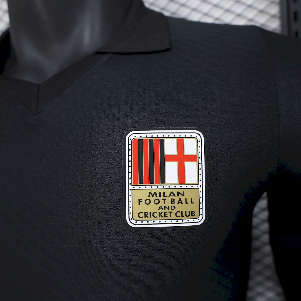 AC Milan Manga Larga 125 Aniversario Negro 2024/25 Versión Jugador