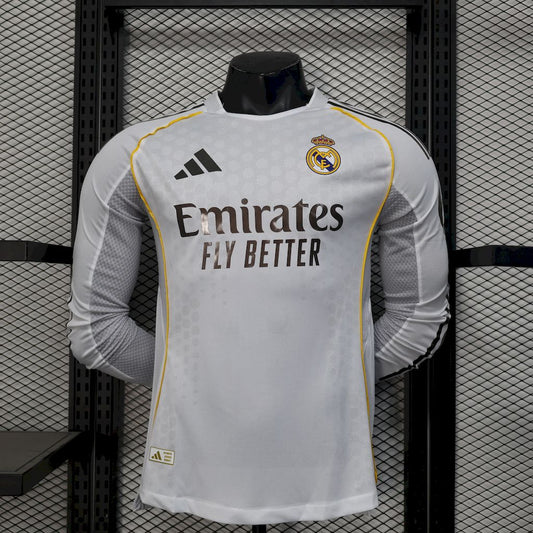 Real Madrid Manga Larga Local 2025/26 Versión Jugador