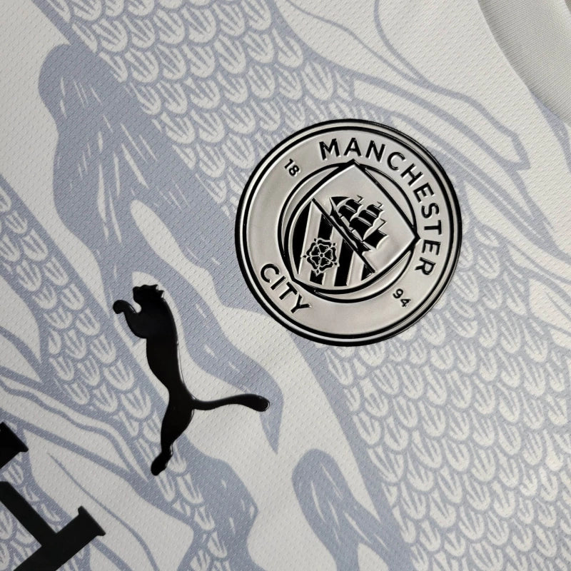 Talla L - Manchester City "Año del Dragón" Manga Larga 2023/24 Versión Fan