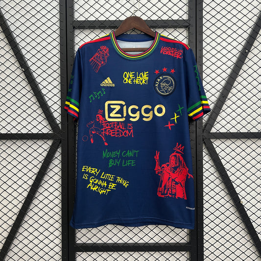Ajax Edición Especial "Bob Marley Azul" 2025/26 Versión Fan