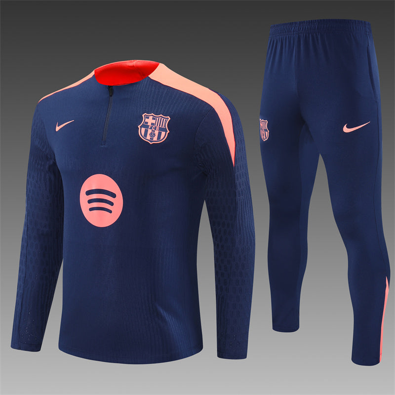 Buzo Completo FC Barcelona Azul Rosado