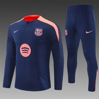 Buzo Completo FC Barcelona Azul Rosado