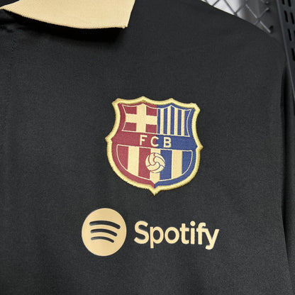 FC Barcelona Polo Negro 2024/25 Versión Fan