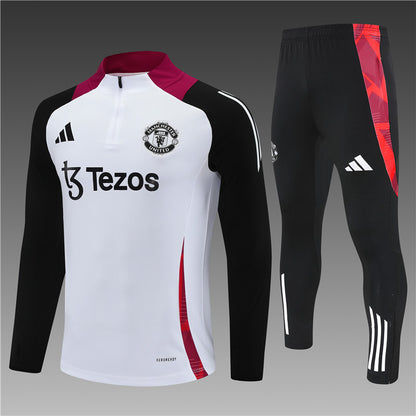 Buzo Completo Manchester United Blanco Burdeo