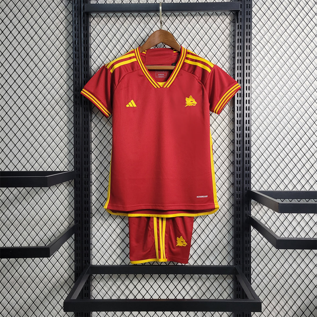 AS Roma Kit Niños Local 2023/24