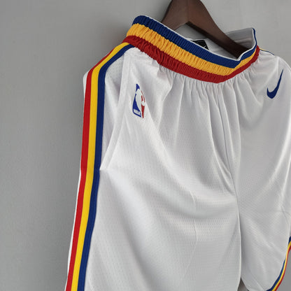 Golden State Warriors Shorts Líneas Tricolor