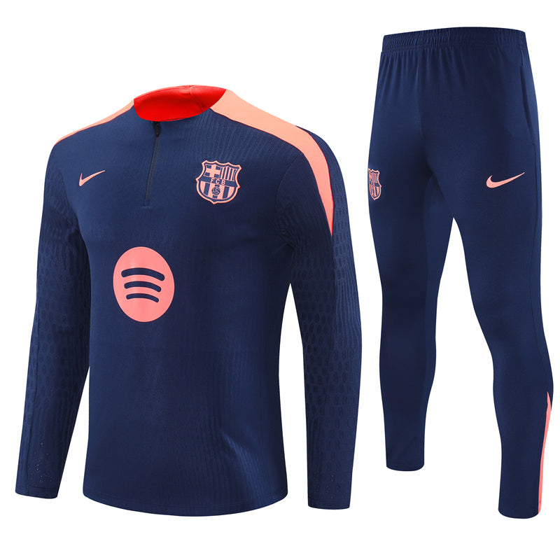 Buzo Completo FC Barcelona Azul Rosado