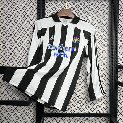 Newcastle United Local Retro Manga Larga 2003/05 Versión Fan