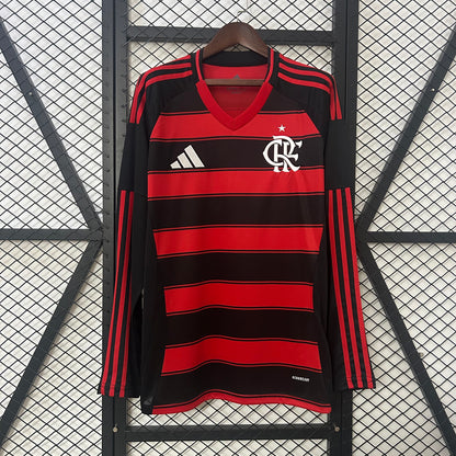 Flamengo Local Manga Larga 2025/26 Versión Fan