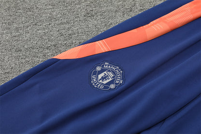 Buzo Completo Manchester United Naranja Azul