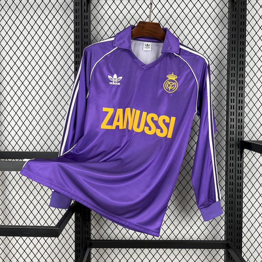 Real Madrid Tercera Manga Larga Retro 1984/85 Versión Fan