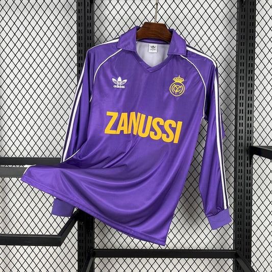 Real Madrid Tercera Manga Larga Retro 1984/85 Versión Fan