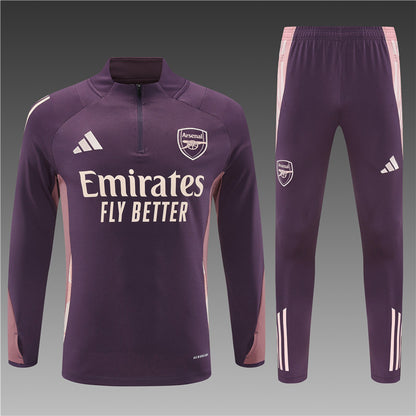 Buzo Completo con Cierre Arsenal Morado Rosado