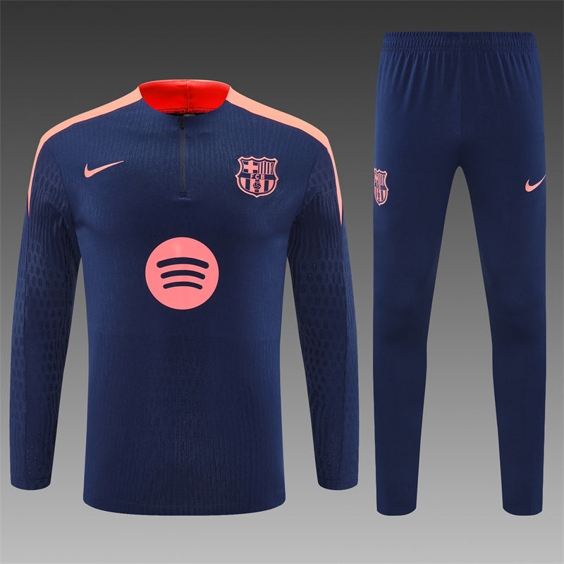 Buzo Completo FC Barcelona Azul Rosado