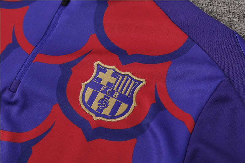 Buzo Completo FC Barcelona Azul Rojo