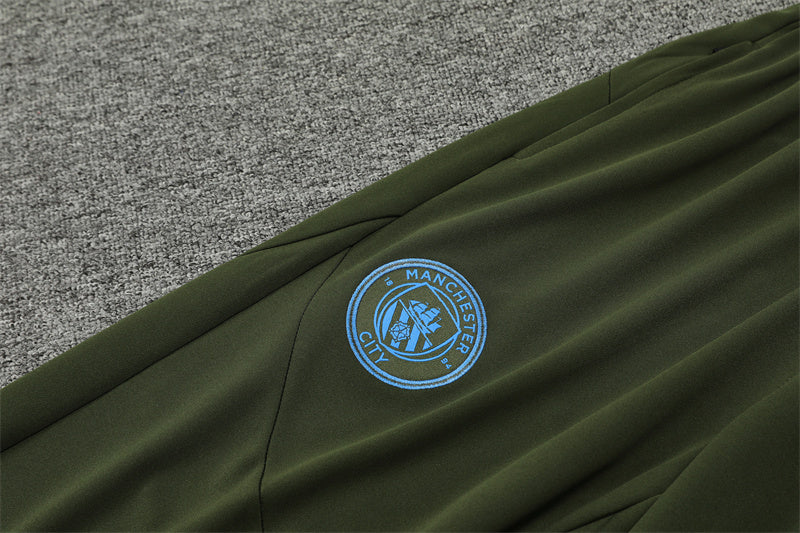 Buzo Completo Manchester City Diseño Verde Oscuro