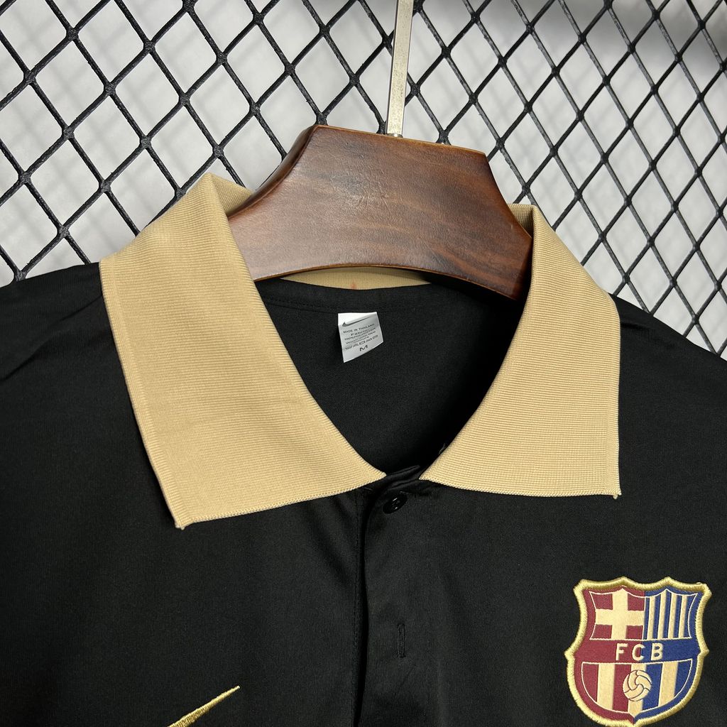 FC Barcelona Polo Negro 2024/25 Versión Fan