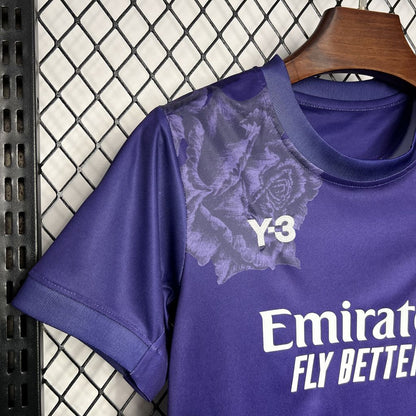 Real Madrid "Y-3 Rose Edition Purple" 2024/25 Kit Niños