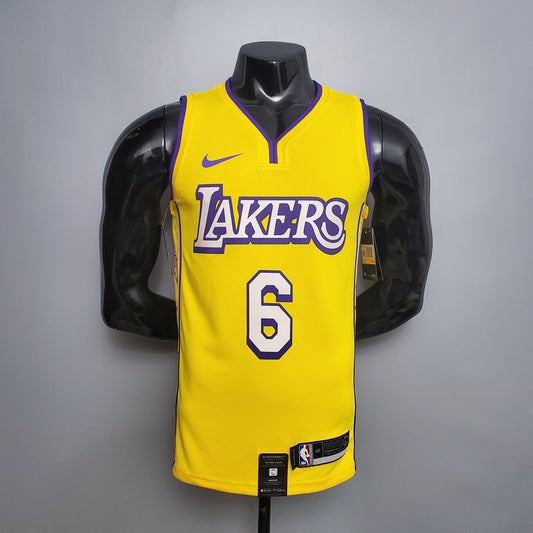 LA Lakers Amarilla Cuello en V Versión Fan