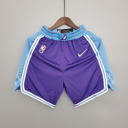 Los Ángeles Lakers City Edition Shorts Morados