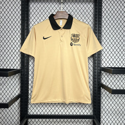 FC Barcelona Polo Khaki 2024/25 Versión Fan