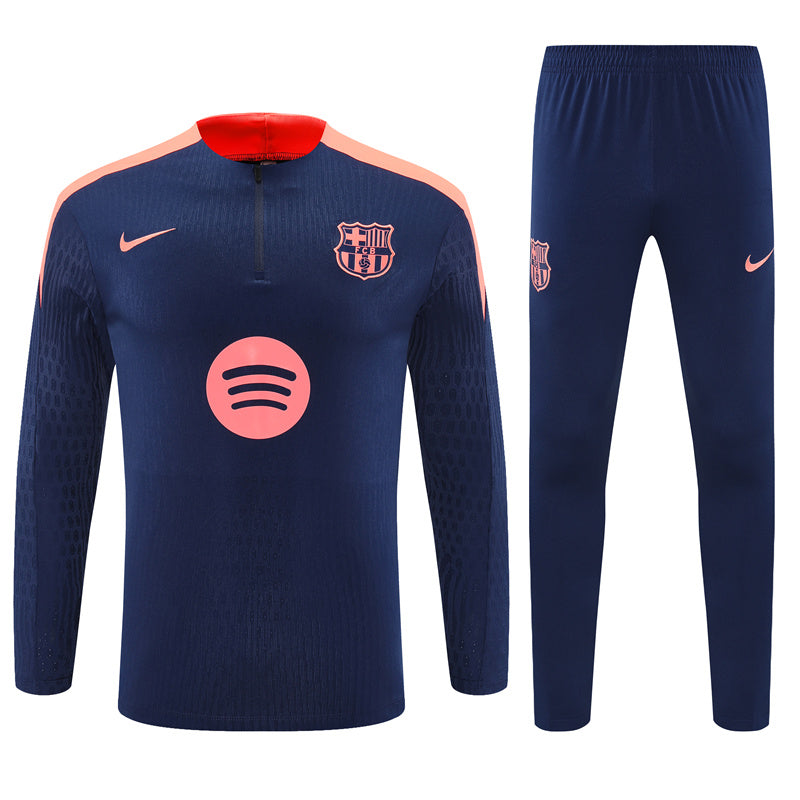 Buzo Completo FC Barcelona Azul Rosado