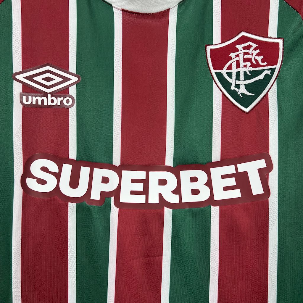Fluminense Local Manga Larga 2025/26 Versión Fan