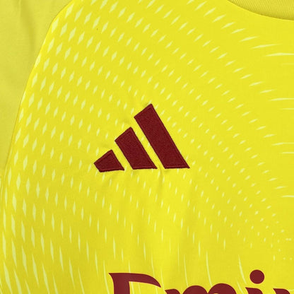 Arsenal Portero Amarillo 2025/26 Versión Fan