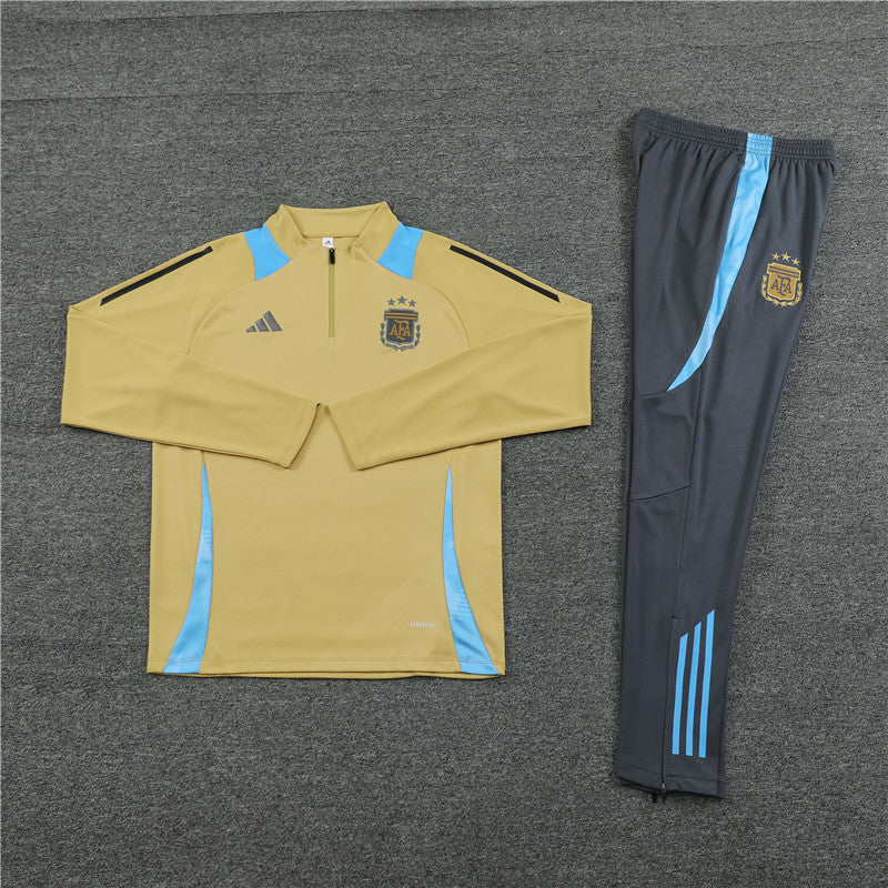 Buzo Completo Argentina Dorado