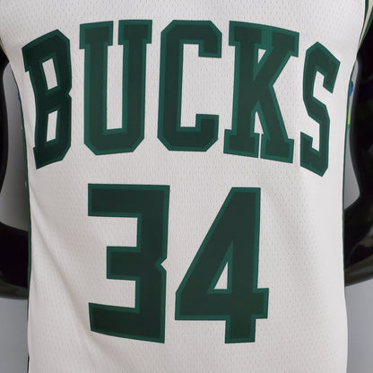 Milwaukee Bucks 2022 Blanco NBA