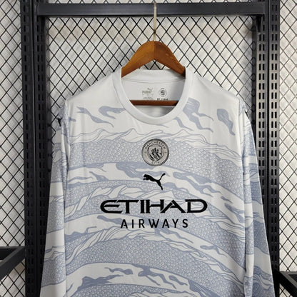 Talla L - Manchester City "Año del Dragón" Manga Larga 2023/24 Versión Fan