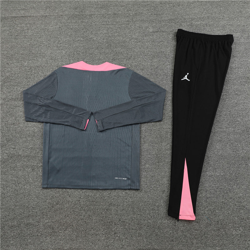 Buzo Completo PSG Gris Rosado