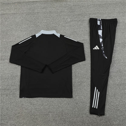 Buzo Completo Manchester United Negro Blanco