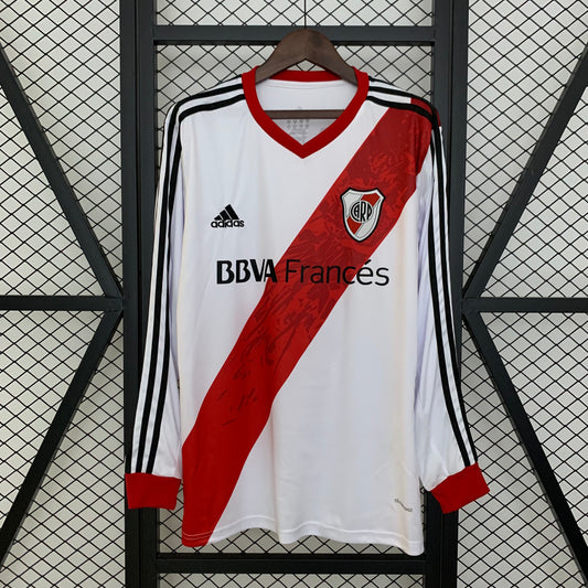 River Plate Local Retro Manga Larga 2013/14 Versión Fan