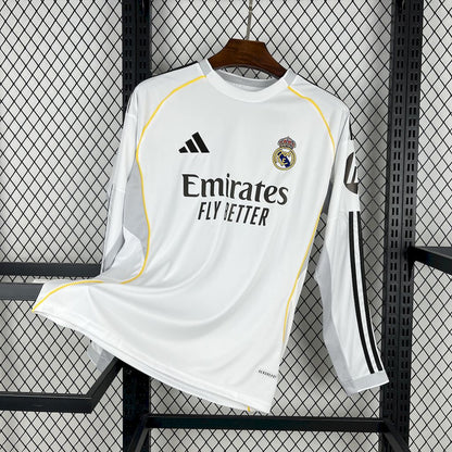 Real Madrid Manga Larga Local 2025/26 Versión Fan