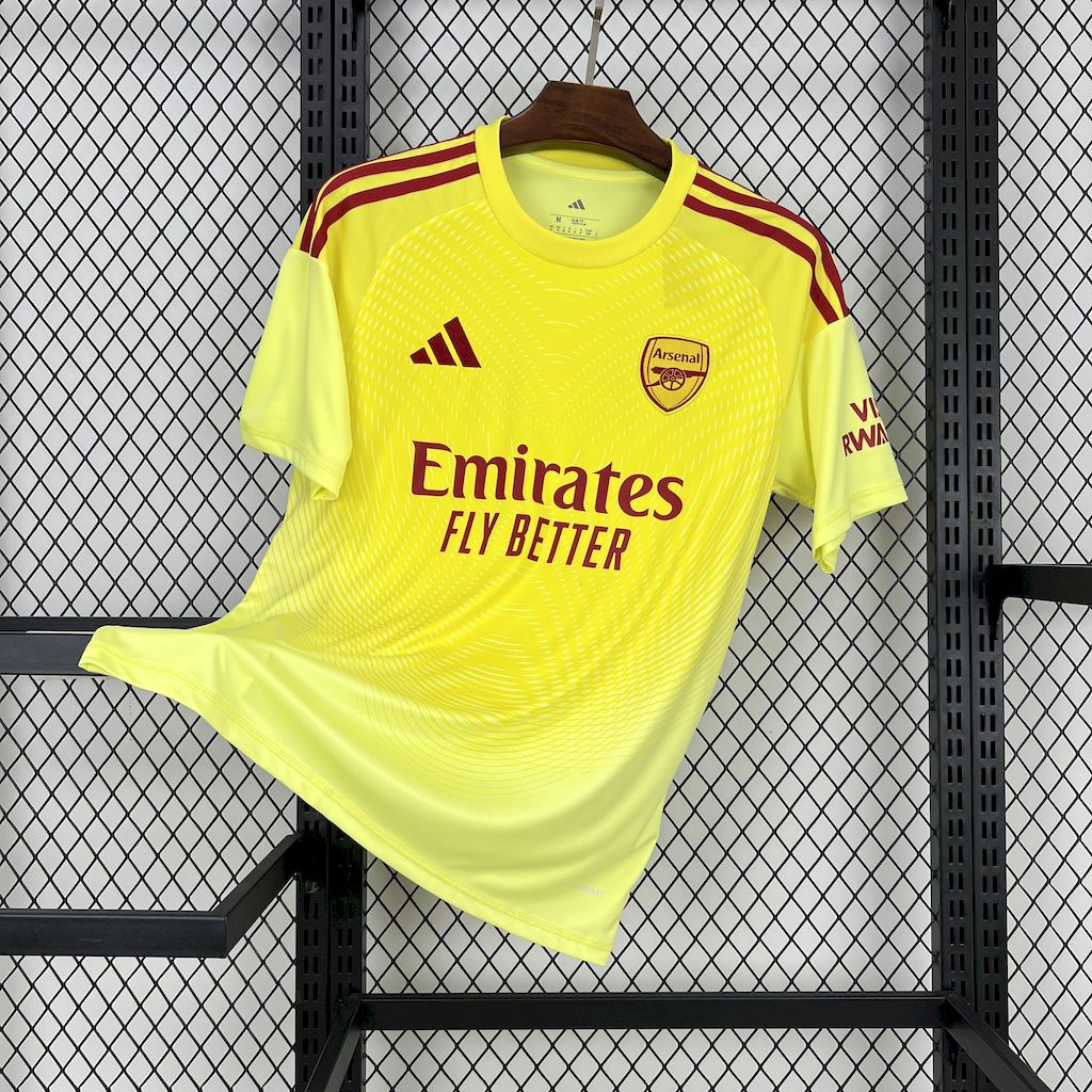 Arsenal Portero Amarillo 2025/26 Versión Fan