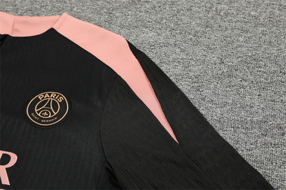 Buzo Completo PSG Negro Rosado Edición Jordan