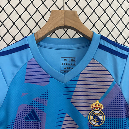 Real Madrid Kit Niños Portero Azul 2024/25