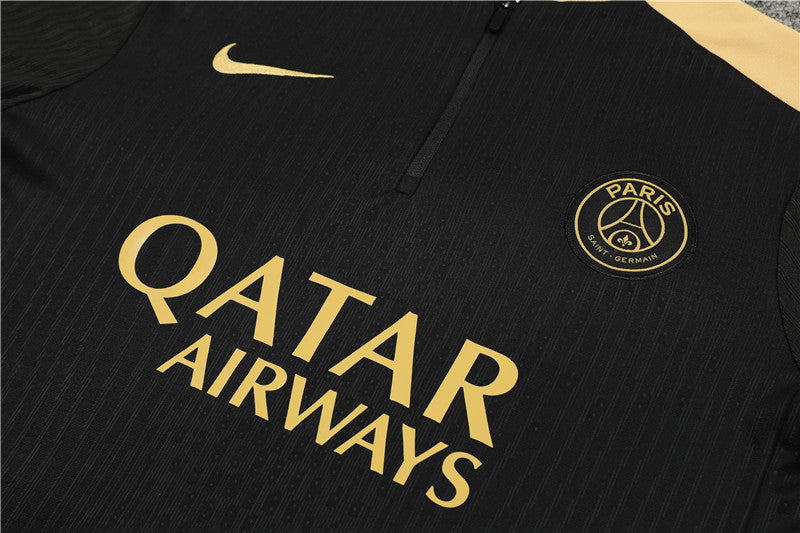 Buzo Completo PSG Negro Dorado