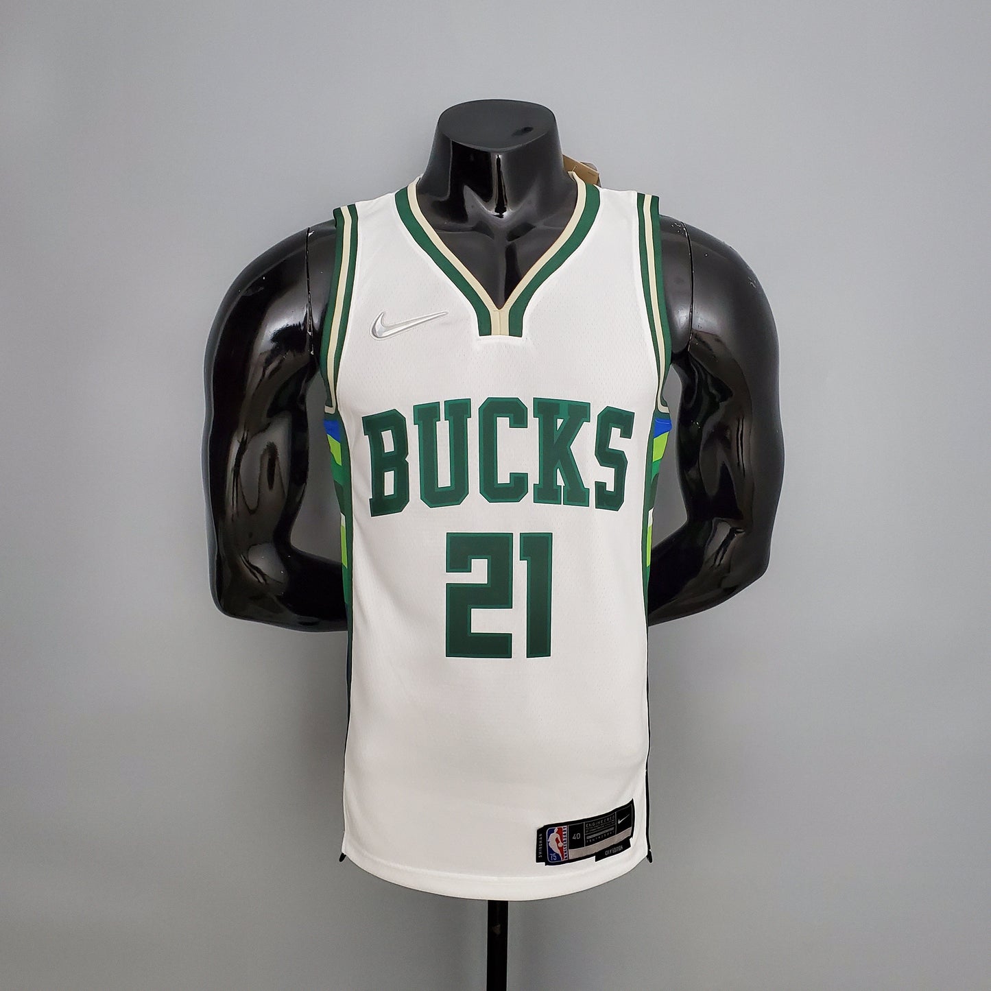 Milwaukee Bucks 2022 Blanco NBA