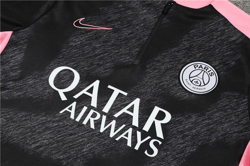 Buzo Completo PSG Negro Rosado