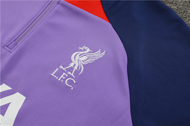 Buzo Completo Liverpool Morado Azul