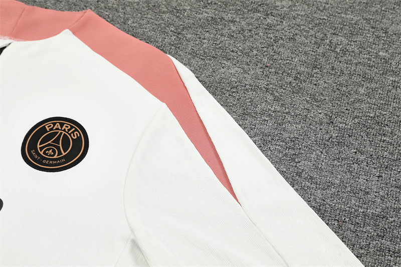 Buzo Completo PSG Blanco Rosado Edición Jordan
