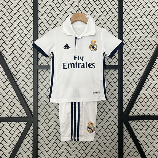 Real Madrid Retro Kit Niños Local 2016/17