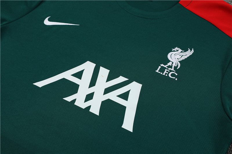 Liverpool Entrenamiento Kit Adulto Verde Rojo