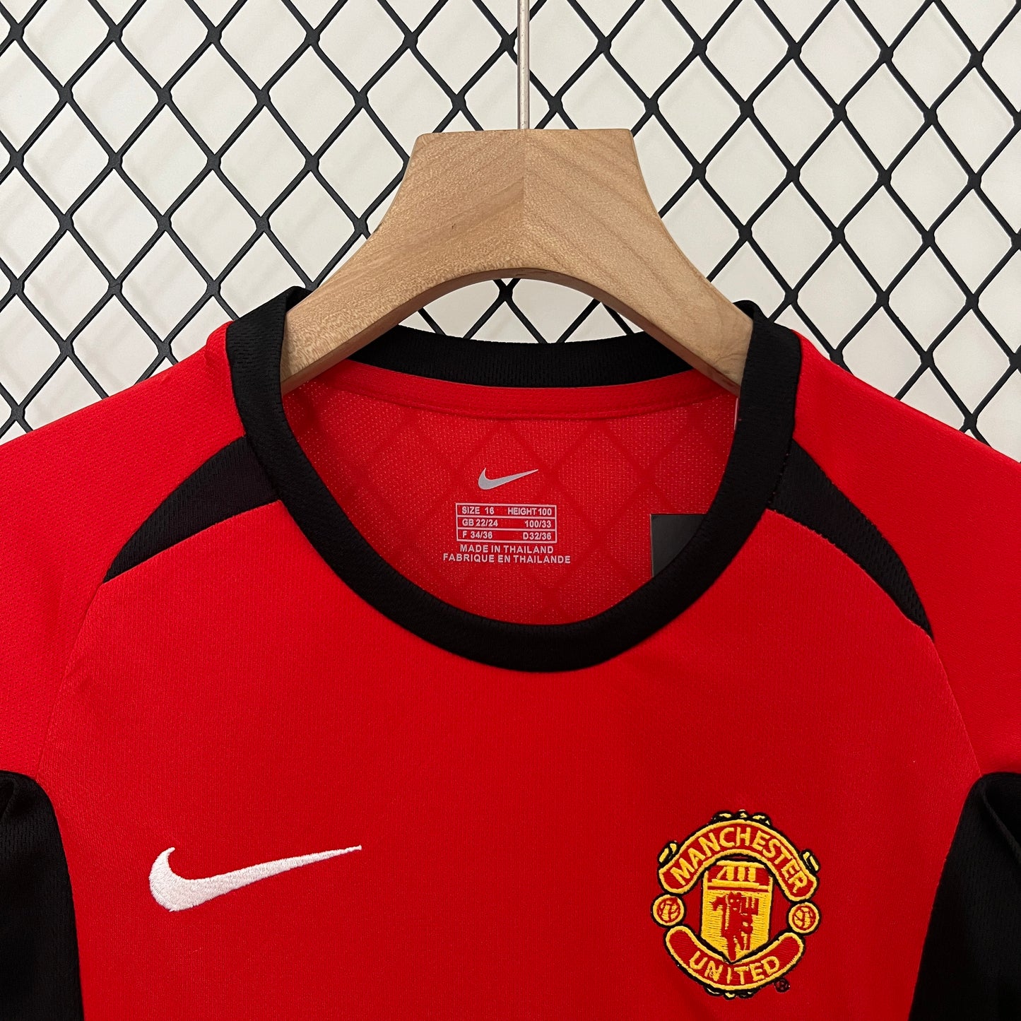 Manchester United Retro Kit Niños Local 2002/04