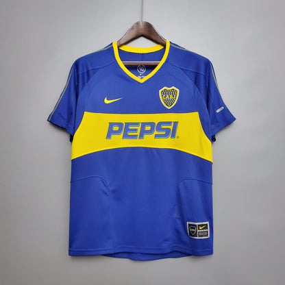 Boca Juniors Local Retro 2004 Versión Fan