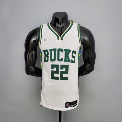 Milwaukee Bucks 2022 Blanco NBA