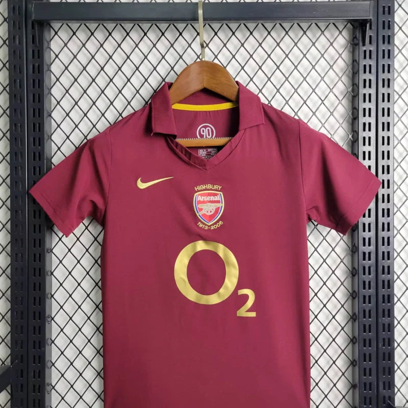 Arsenal Retro Kit Niños Local 2005/06