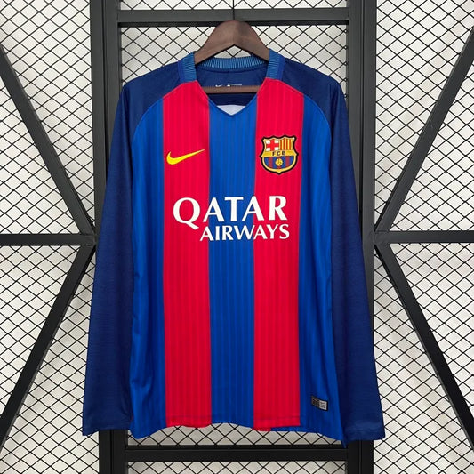 Barcelona Manga Larga Local Retro 2014/15 Versión Fan